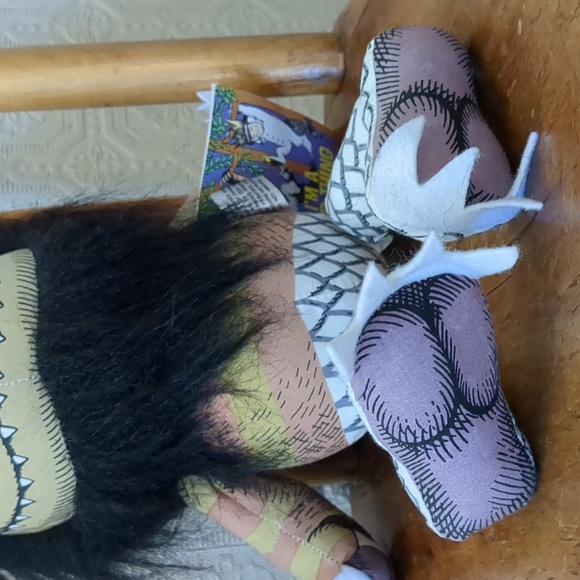 Vintage 1980 Where The Wild Things Are Moishe 14”Plush Monster Toy - Picture 12 of 14